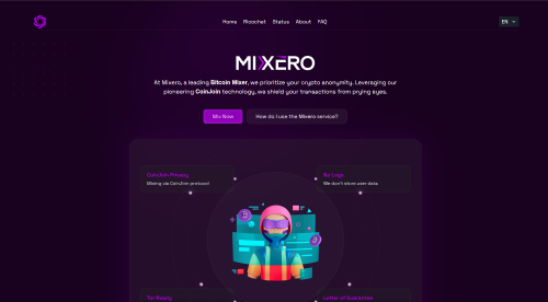 Mixero crypto mixer — instant Bitcoin tumbler with low fees